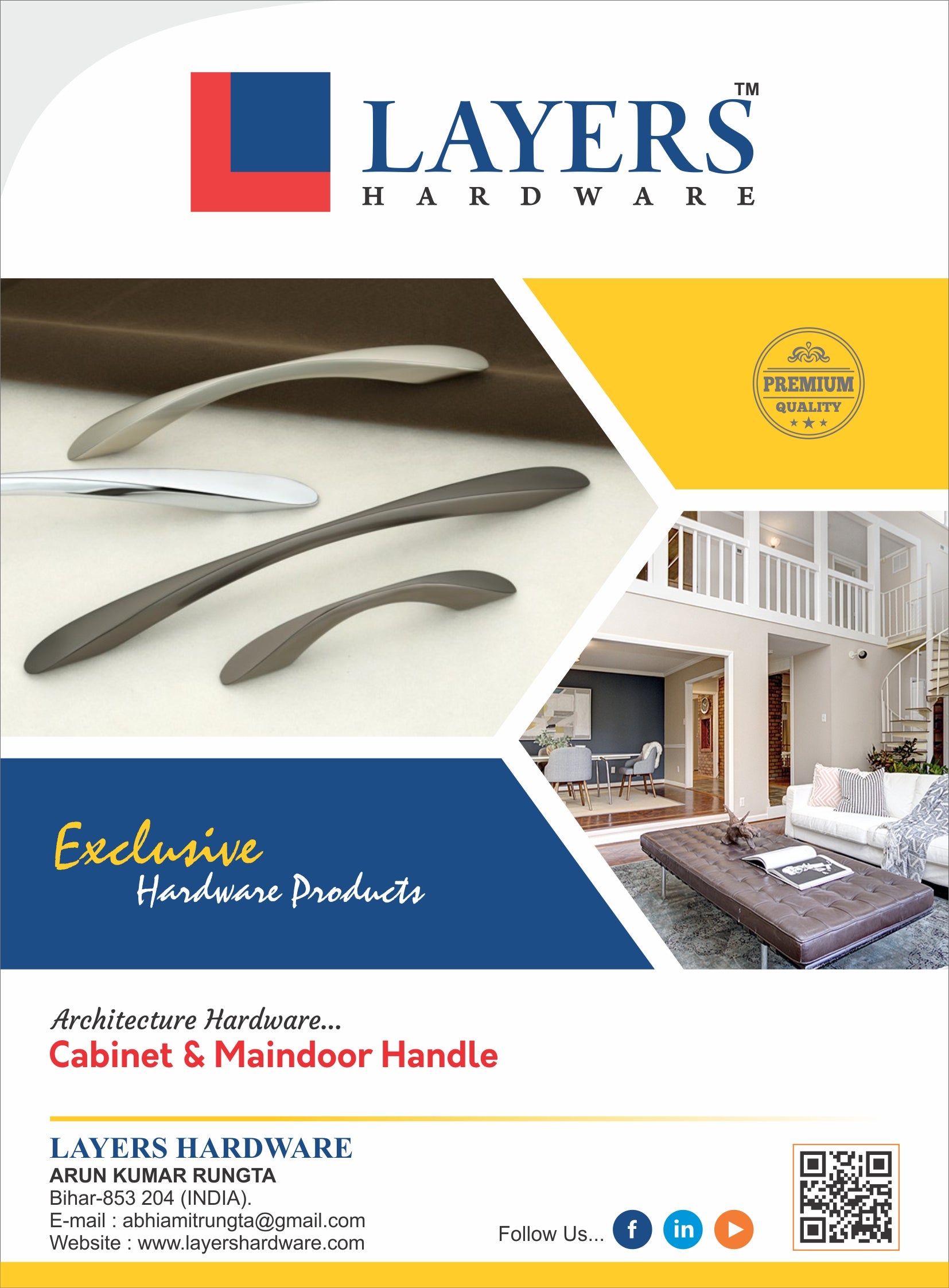 Handle Economic (Front Screw) Layers Hardware