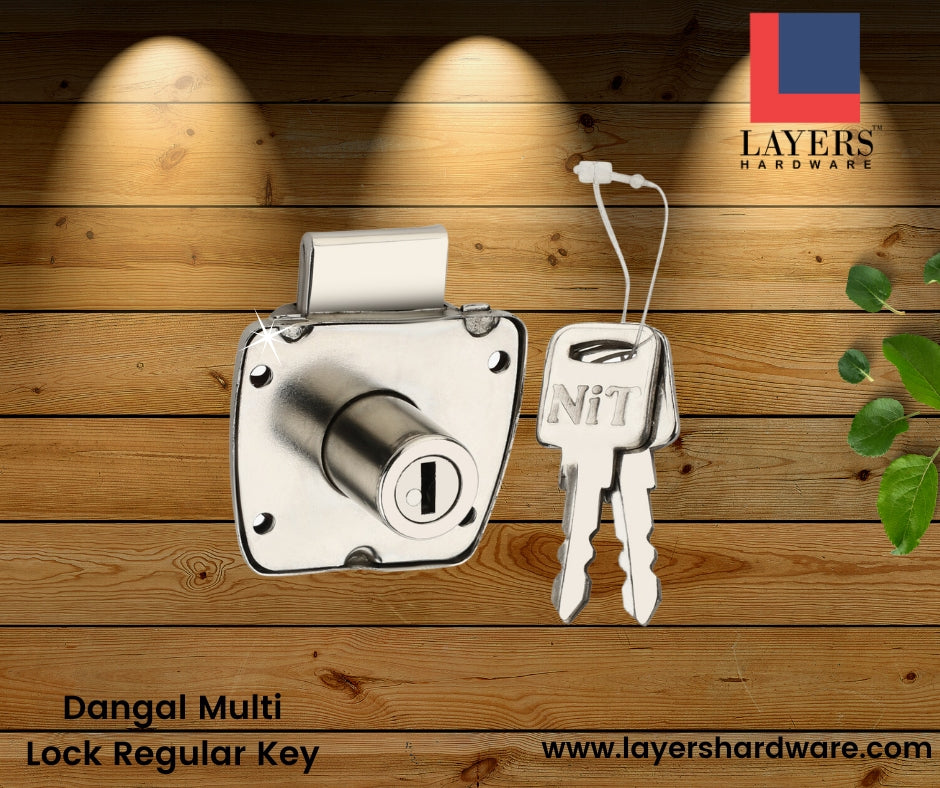 Layers Hardware™ Dangal Multi Lock Regular Key MS(Iron) Matt