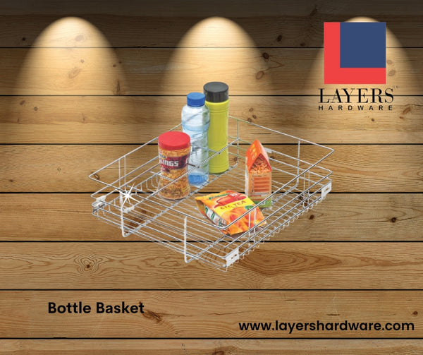 Layers Hardware® Bottle Basket Stainless Steel