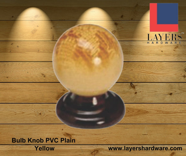 Layers Hardware™ Bulb Knob PVC Plain Yellow