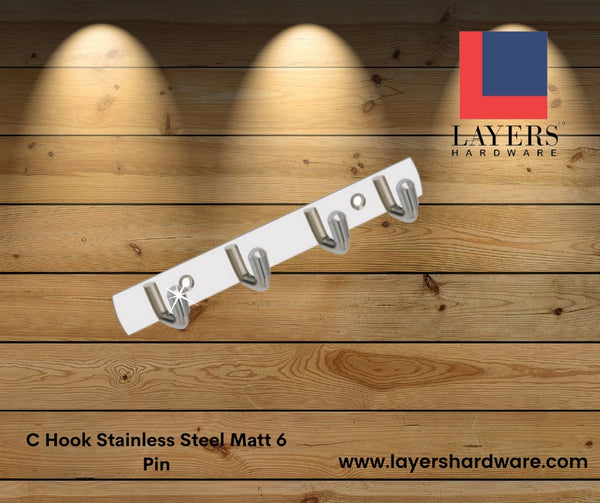 Layers Hardware™ C Hook Stainless Steel Matt