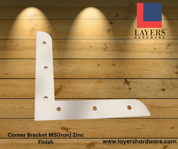 Layers Hardware™ Corner Patti MS(Iron) Zinc Finish