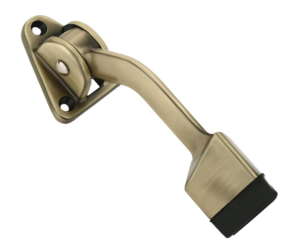 Layers Hardware™ Door Stopper Triangle Single Zinc Brass Antique