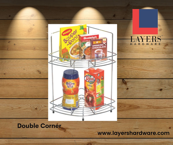 Layers Hardware® Double Corner Rack Stainless Steel