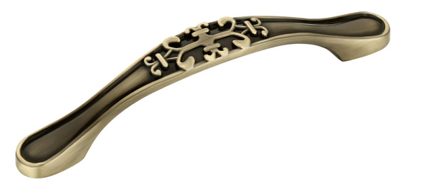 Layers Hardware™ Duster Cabinet Handle Zinc Brass Antique (Back Screw)