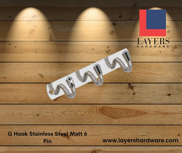 Layers Hardware™ G Hook Stainless Steel Matt