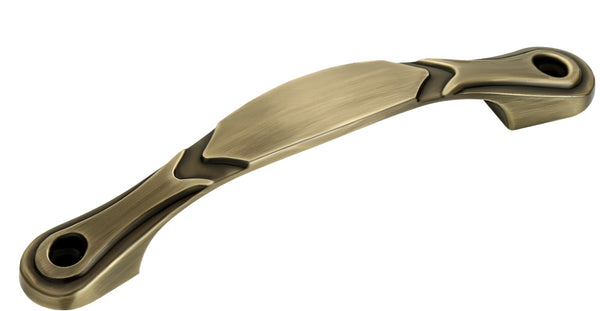 Layers Hardware™Kia Cabinet Handle Zinc Brass Antique (Front Screw)