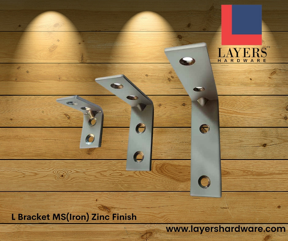Layers Hardware™ L Patti MS(Iron) Zinc Finish
