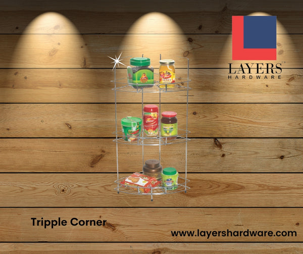 Layers Hardware® Tripple Corner Rack Stainless Steel