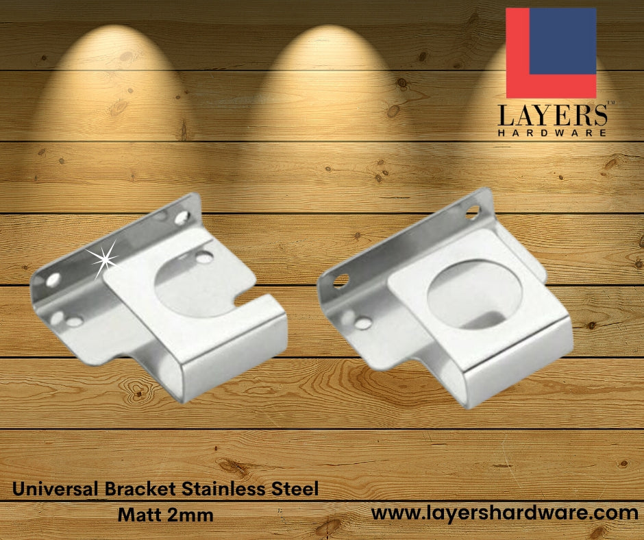 Layers Hardware™ Universal Bracket Stainless Steel Matt 2mm