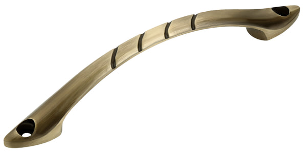 Layers Hardware™ Wagonr Cabinet Handle Zinc Brass Antique (Front Screw)