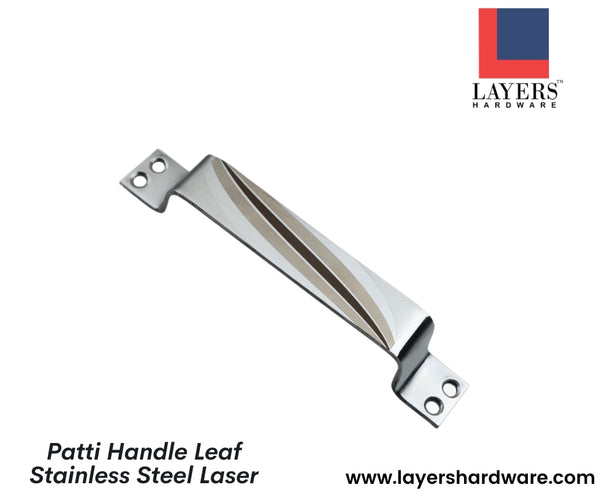 Layers Hardware™ Patti Handle Leaf Stainless Steel Laser