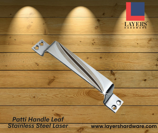 Layers Hardware™ Patti Handle Leaf Stainless Steel Laser