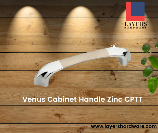 Layers Hardware™ Venus Cabinet Handle Zinc CPTT (Back Screw)