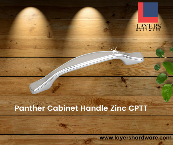 Layers Hardware™ Panther Cabinet Handle Zinc CPTT (Back Screw)