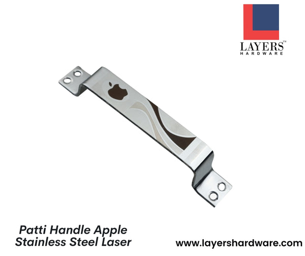 Layers Hardware™ Patti Handle Apple Stainless Steel Laser