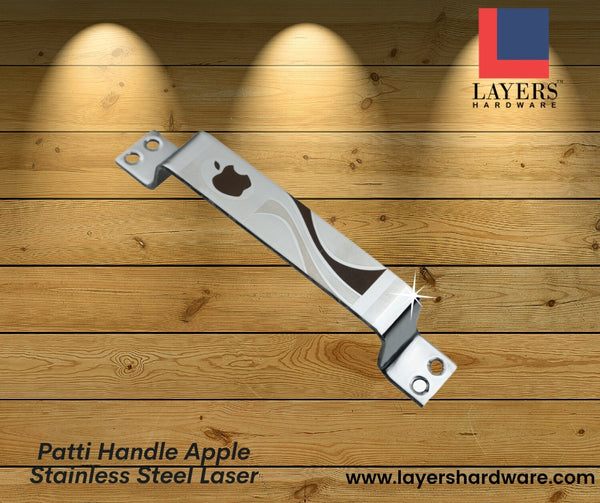 Layers Hardware™ Patti Handle Apple Stainless Steel Laser