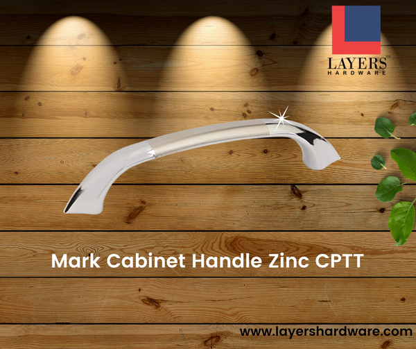 Layers Hardware™ Mark Cabinet Handle Zinc CPTT (Back Screw)
