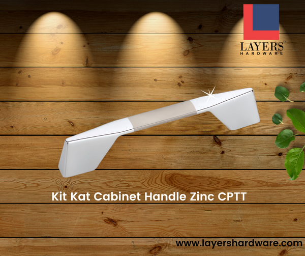 Layers Hardware™ Kit Kat Cabinet Handle Zinc CPTT (Back Screw)