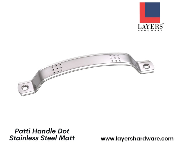 Layers Hardware™ Patti Handle Dot Stainless Steel Matt