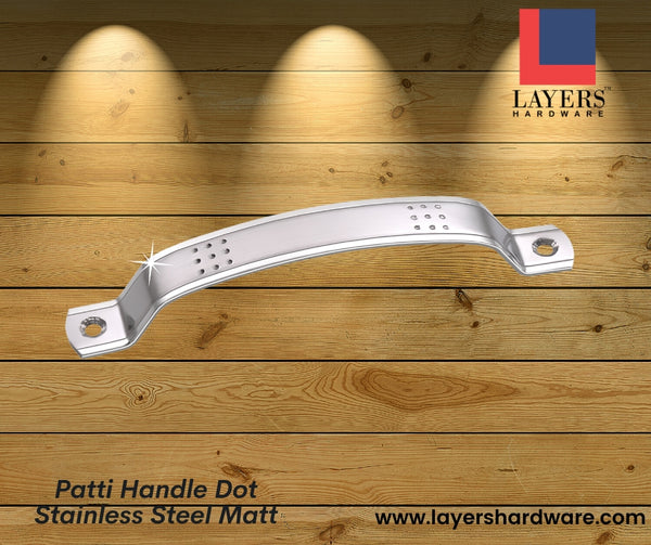 Layers Hardware™ Patti Handle Dot Stainless Steel Matt