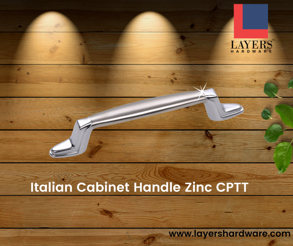 Layers Hardware™ Italian Cabinet Handle Zinc CPTT (Back Screw)