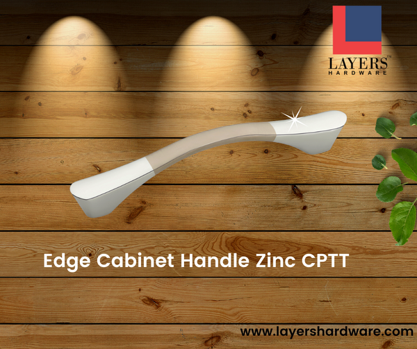 Layers Hardware™ Edge Cabinet Handle Zinc CPTT (Back Screw)