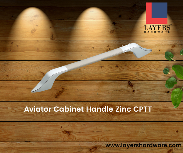 Layers Hardware™ Aviator Cabinet Handle Zinc CPTT (Back Screw)