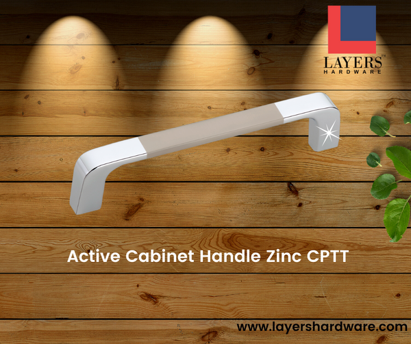 Layers Hardware™ Active Cabinet Handle Zinc CPTT (Back Screw)