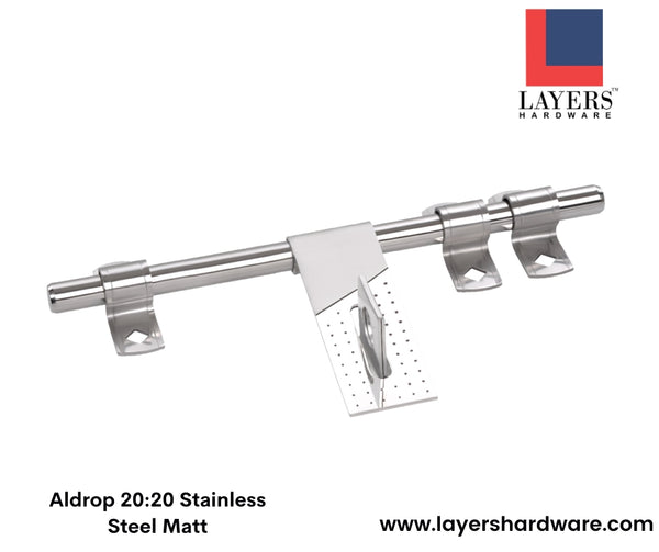 Layers Hardware™ Aldrop 20:20 Stainless Steel Matt