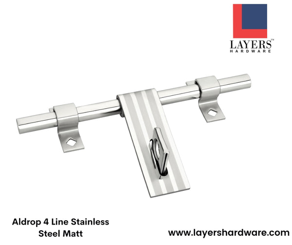Layers Hardware™ Aldrop 4 Line Stainless Steel Matt