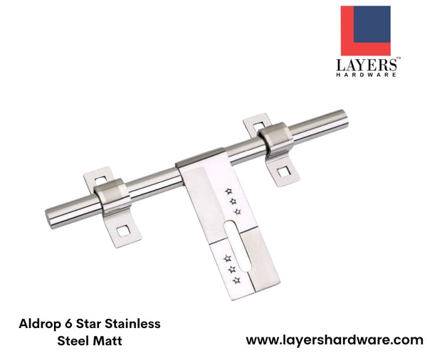 Layers Hardware™ Aldrop 6 Star Stainless Steel Matt
