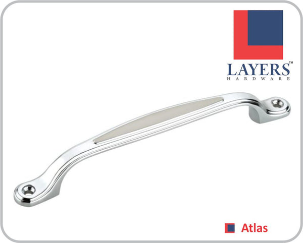 Layers Hardware™ Atlas Cabinet Handle Zinc CPTT (Front Screw)
