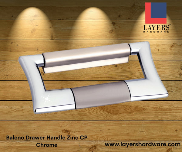 Layers Hardware™ Baleno Drawer Handle Zinc CP Chrome