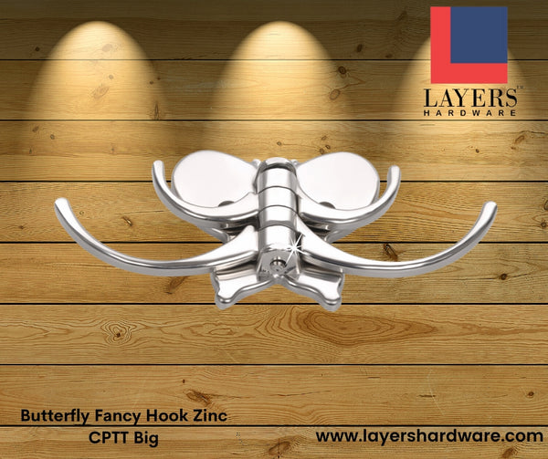 Layers Hardware™ Butterfly Fancy Hook Zinc CPTT Big