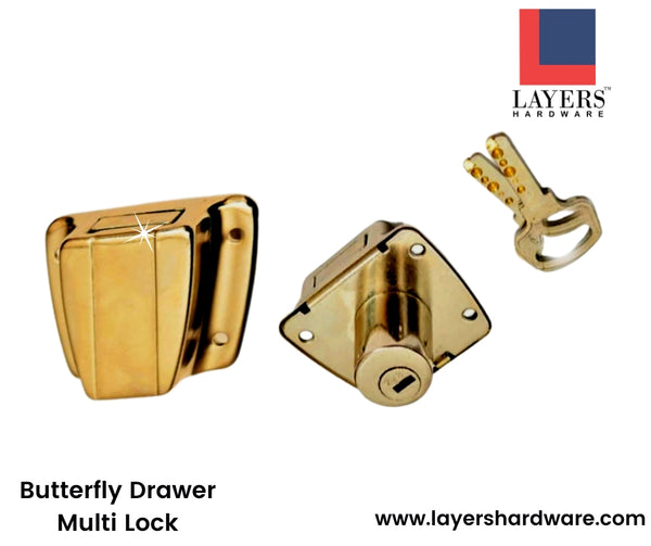 Layers Hardware™ Butterfly Multi Lock Ultra Key MS(Iron) Matt