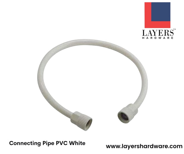 Layers Hardware™ Connecting Pipe PVC White