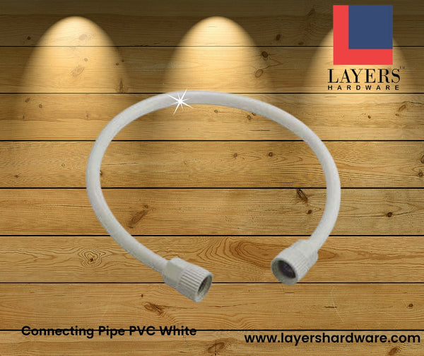 Layers Hardware™ Connecting Pipe PVC White