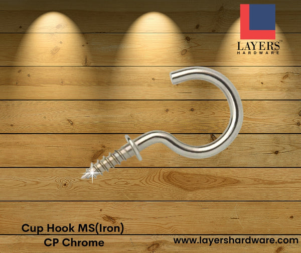 Layers Hardware™ Cup Hook MS(Iron) CP Chrome