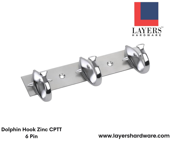 Layers Hardware™ Dolphin Hook Zinc CPTT 6 Pin