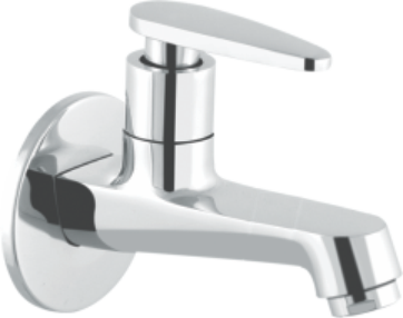 Layers Hardware™ Empire Bib Cock Long Body Brass CP Chrome QT 15mm