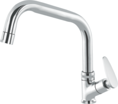 Layers Hardware™ Empire Swan Neck Pillar Cock Pipe Swing Spout Brass CP Chrome QT 15mm