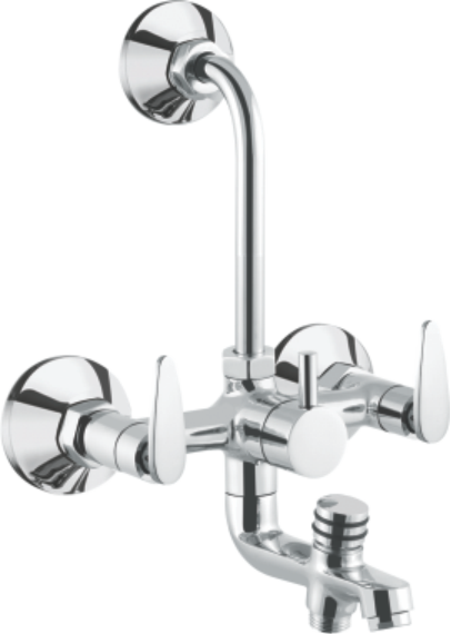 Layers Hardware™ Empire Wall Mixer 3 in 1 Brass CP Chrome QT 15mm