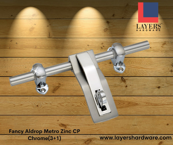 Layers Hardware™ Fancy Aldrop Metro Zinc CP Chrome(3+1)