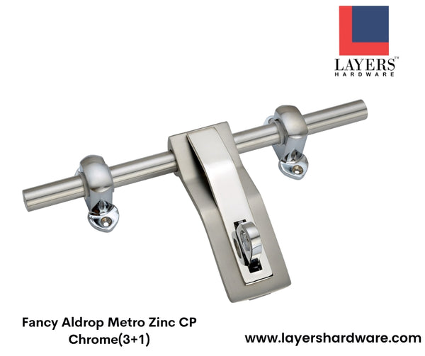 Layers Hardware™ Fancy Aldrop Metro Zinc CP Chrome(3+1)