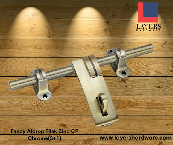 Layers Hardware™ Fancy Aldrop Tilak Zinc CP Chrome(3+1)