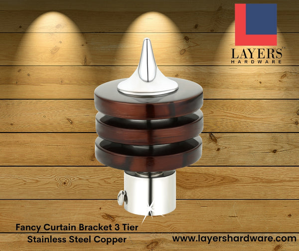 Layers Hardware™ Fancy Bracket Stainless Steel 3 Tier Copper