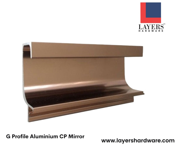 Layers Hardware™ G Profile Aluminum Rose Gold 45mm 10 Ft
