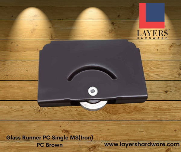 Layers Hardware™ Glass Runner PC Single MS(Iron) PC Brown