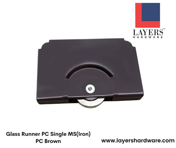 Layers Hardware™ Glass Runner PC Single MS(Iron) PC Brown